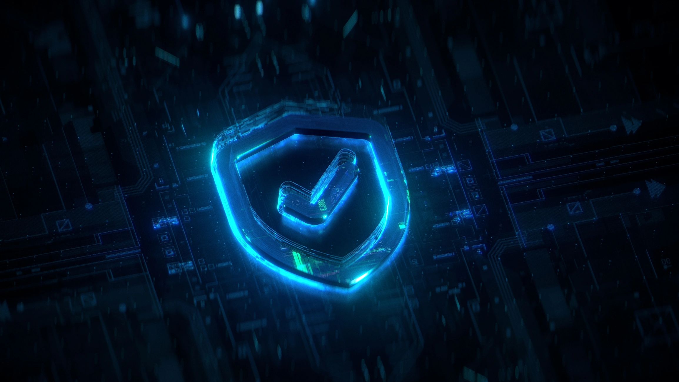 Cybersecurity shield representing governed AI operations