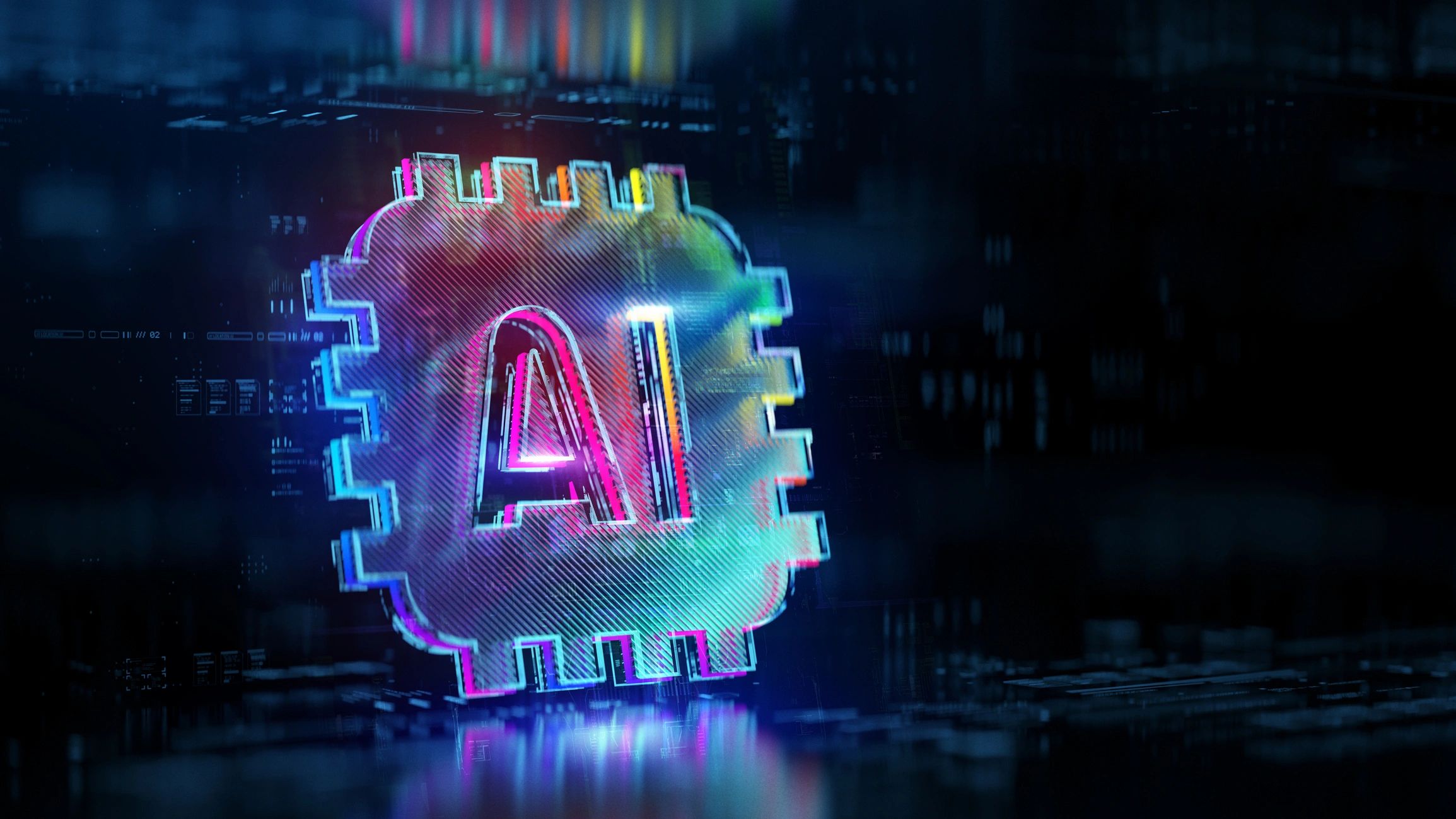 AI processor over a digital circuit board