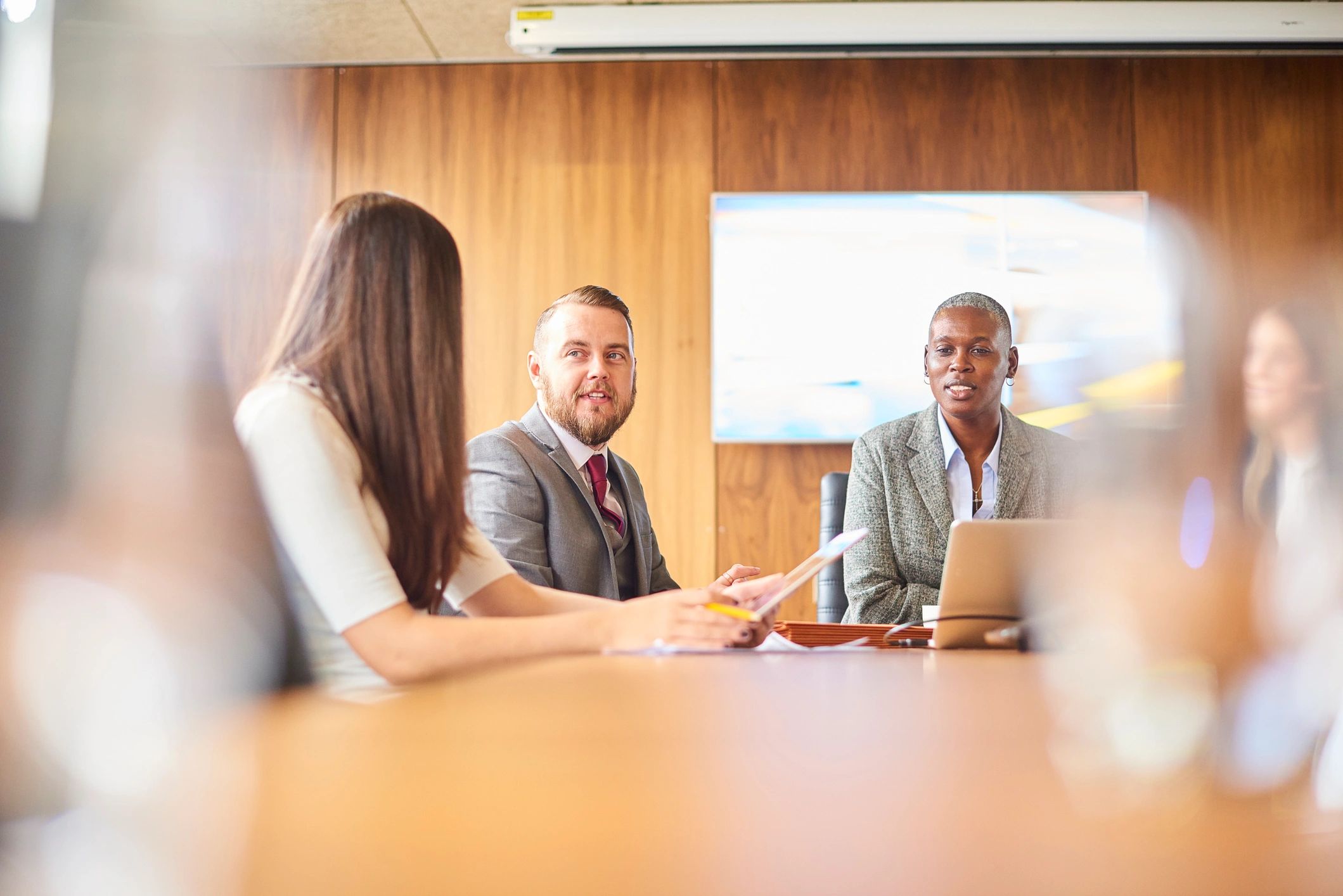 Business technology team meeting